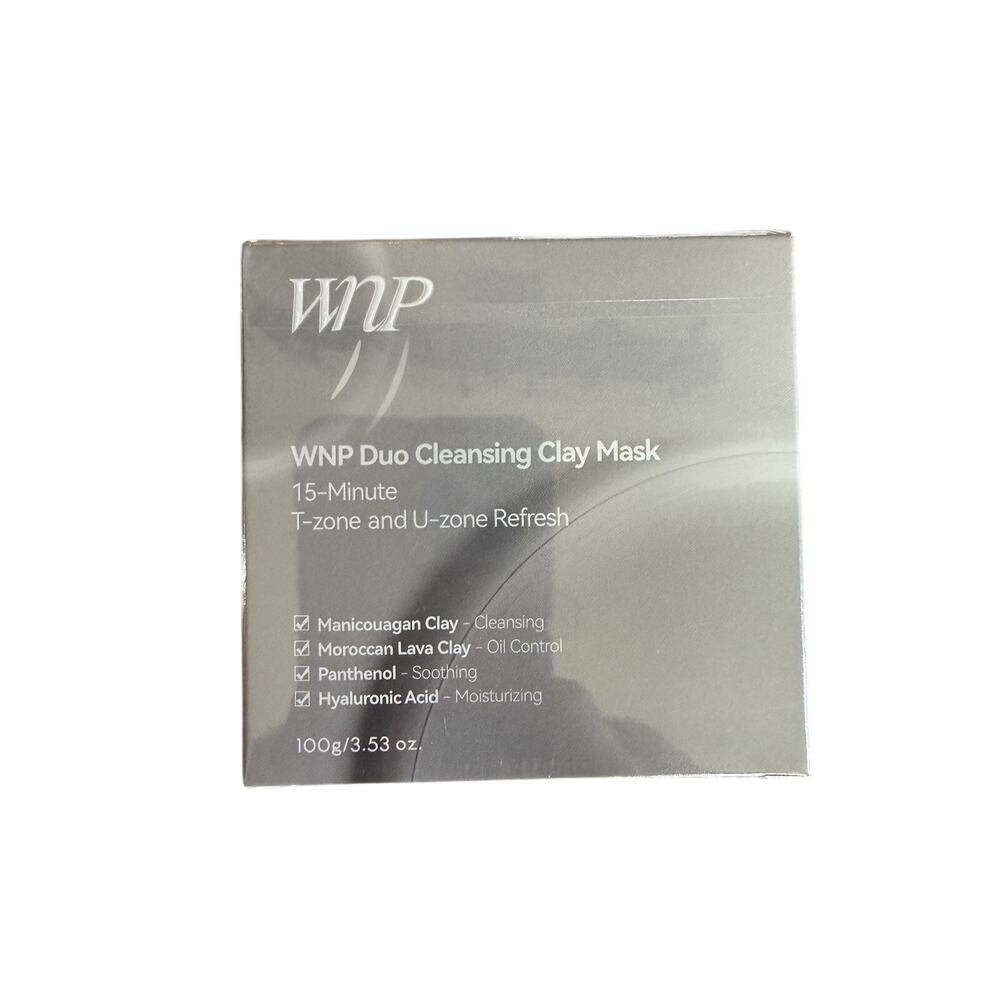 WNP Duo Cleansing Clay Mask with Niacinamide & Hyaluronic Acid – Pore Cleanser
